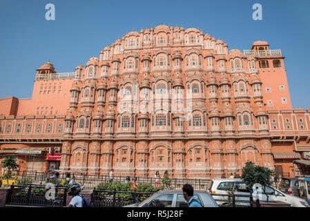 Hawa Mahal (palazzo dei venti), Jaipur, Rajasthan, India Foto Stock