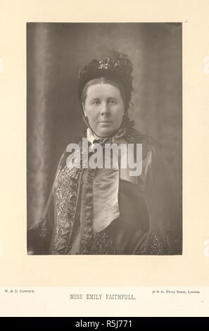 Emily fidato (1835-1895). Editore inglese e femminista. Ritratto fotografico. Il Cabinet Portrait Gallery. Fotografie di W. & D. Downey. [Con stampa in rilievo descrittivo.]. Cassell & Co.: Londra, 1890-94.. Fonte: 10803.h.9 volume 2, 52. Lingua: Inglese. Foto Stock