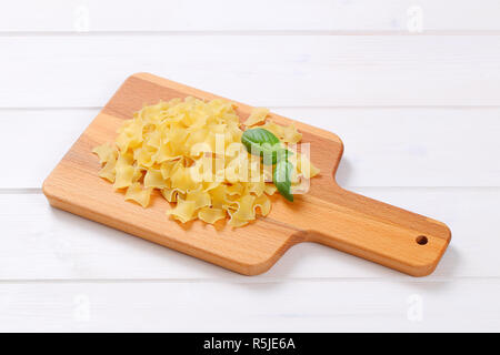 Quadretti - di forma quadrata pasta Foto Stock