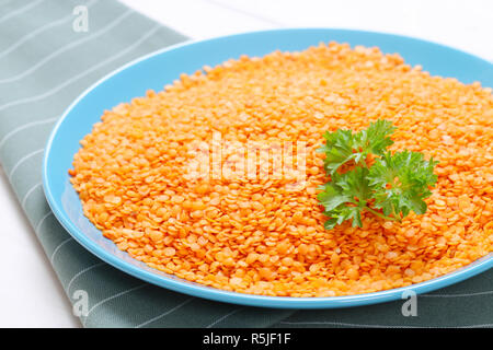 Sbucciate di lenticchie rosse Foto Stock