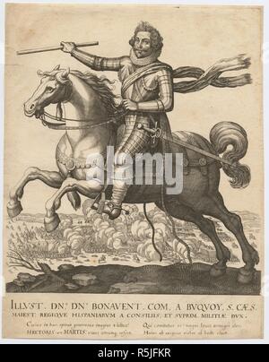 Ritratto di Carlo Bonaventura de Longueval, Comte de Bucquoy (1571-1621). Museo: Collezione privata. Autore: Weiss, Robert,. Foto Stock