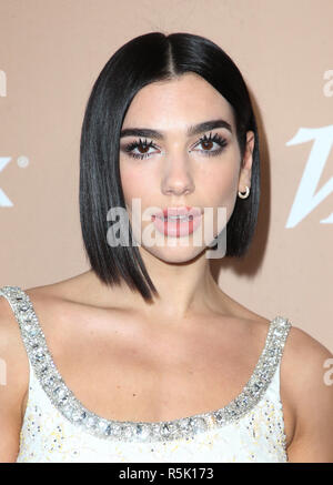 Los Angeles, California, USA. 1 dicembre, 2018. Dua Lipa assiste Varietà di seconda annuale Brunch Hitmakers tenutasi al Sunset Tower Hotel. Credito: Faye Sadou/AdMedia/ZUMA filo/Alamy Live News Foto Stock