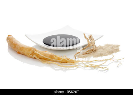 Puro Ginseng coreano ingredienti. Foto Stock