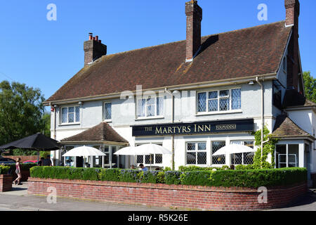 I martiri Inn, strada principale, Tolpuddle, Dorset, England, Regno Unito Foto Stock