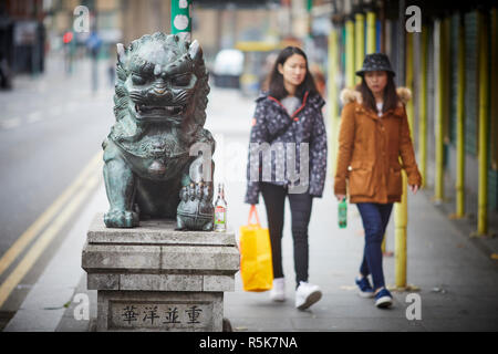 Il centro di Liverpool vicino Bold Street Foto Stock