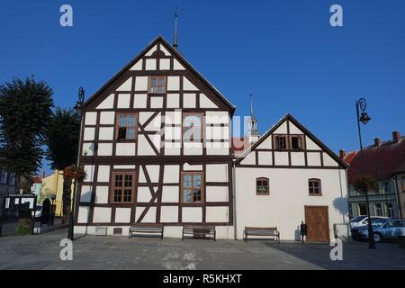 Municipio di nuovo ordito,nowe warpno Foto Stock