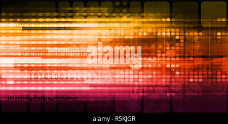 La tecnologia virtuale Foto Stock