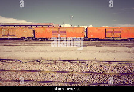 Stazione ferroviaria di Uyuni, Bolivia Foto Stock