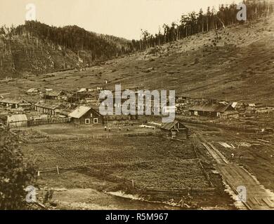 Un insediamento del lituano di deportati in Siberia. Museo: Museo Gulag, Mosca. Autore: anonimo. Foto Stock