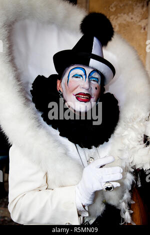 Partecipante in costume al 2011 Carnivale celebrazioni a Venezia Italia Foto Stock