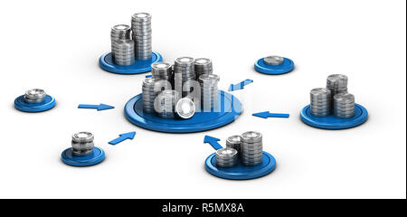 La raccolta di fondi, finanza collaborativo Foto Stock