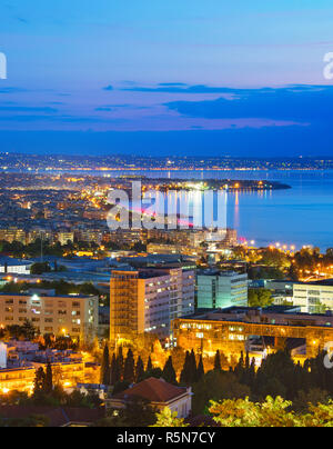 Vista dall'alto di Salonicco, Grecia Foto Stock