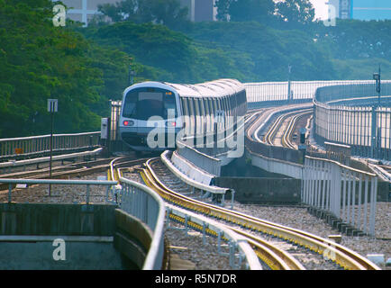 La metropolitana di Singapore Foto Stock