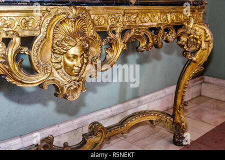 Miami Florida,Coral Gables,Hyatt Regency,catena,alloggio,hotel hotels alloggio inn motel motel,arredamento,interior design,mobili,tavolo con console dorata,Roco Foto Stock