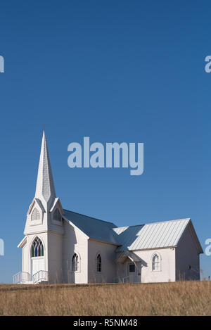 La storica Chiesa Sherman nella contea di Lincoln, Washington. Foto Stock