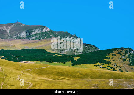 Caraiman Peak nelle montagne di Bucegi Foto Stock