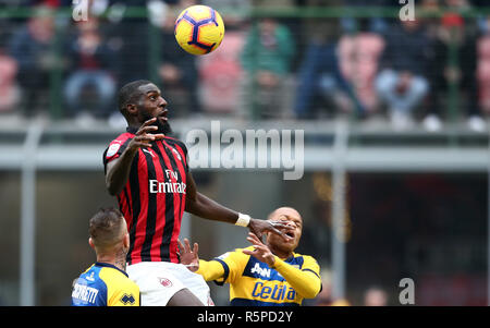 ESCLUSIVA Milano Foto Spada/LaPresse 02 dicembre 2018 Milano ( Italia ) sport calcio Milan vs Parma - Campionato di calcio di Serie A TIM 2018/2019 - Stadio San Siro nella foto: Bakayoko esclusivo a Milano Foto Spada/LaPresse 02 Dicembre , 2018 Milano ( Italia ) sport soccer Milan vs Parma - Italian Football Championship League A TIM 2018/2019 - San Siro in pic: Bakayoko Foto Stock