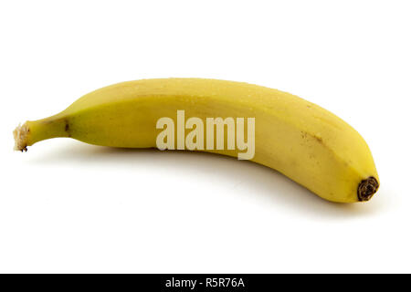 Banana isolato su sfondo bianco foto. Bella immagine, lo sfondo, lo sfondo Foto Stock