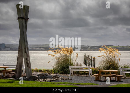 Killimer Ferry Terminal, Co Clare, Irlanda, Europa. Foto Stock