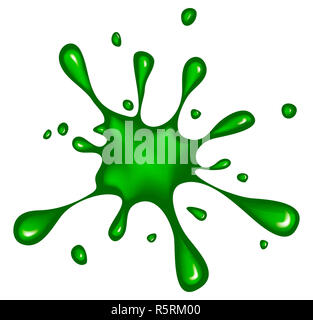 Id blob di inchiostro, Blot, splash vettore icona simbolo di design. Foto Stock