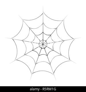 Halloween spiderweb vettore icona simbolo di design. Foto Stock