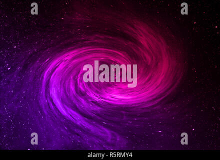 Abstract galaxy swirl nello spazio profondo. bellissimo banner wallpaper design illustrazione Foto Stock