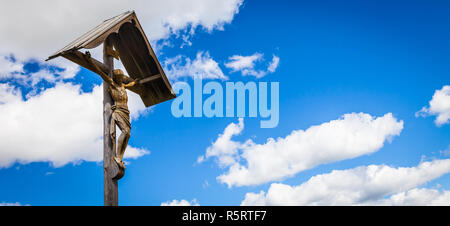 Crufix tradizionale nella regione Dolomiti - Italia Foto Stock