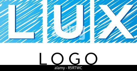 Lux logo azienda template vettoriale. Illustrazione Vettoriale