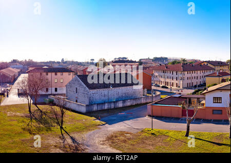 Città di Palmanova skyline vista panoramica da città mura di difesa Foto Stock