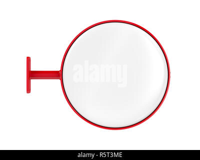 Vuoto cartello tondo Foto Stock