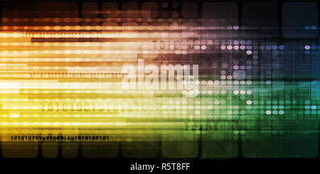 La tecnologia virtuale Foto Stock