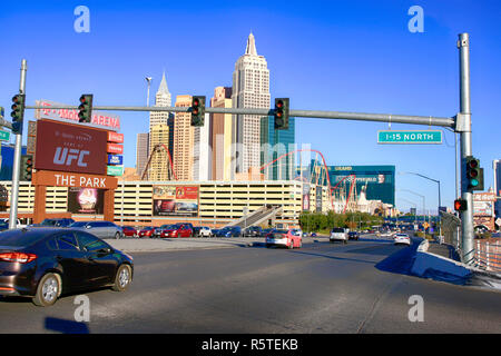 New York New York grattacieli in Las Vegas, Nevada Foto Stock