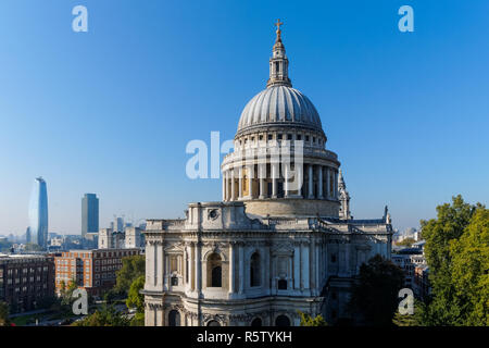 St Paul's Cathedral a Londra, Inghilterra, Regno Unito Foto Stock