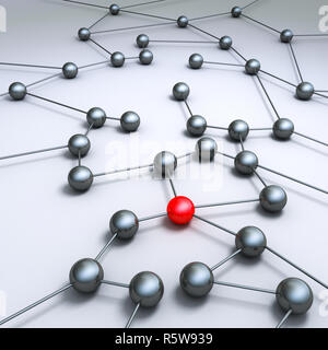 Concetto di connessione 3d rendering Foto Stock