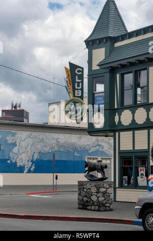 Strade di Anchorage , comune di ancoraggio, Alaska, STATI UNITI D'AMERICA Foto Stock