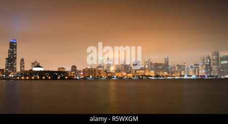 Chicago, Illinois - Stati Uniti d'America - 29 Novembre 2014: Nord sullo skyline di Chicago Foto Stock