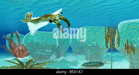 Ocean Anomalocaris Foto Stock