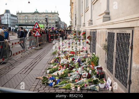 La sede dell' ambasciata di Francia a Copenaghen dopo il novembre 2015 tiri in Copenhagen Foto Stock