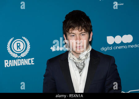 Londra, Regno Unito. 02dicembre 2018. Barry Keoghan assiste il XXI British Independent Film Awards (BIFAs) presso Old Billingsgate nella città di Londra. Credito: Wiktor Szymanowicz/Alamy Live News Foto Stock