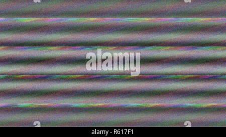 Glitch sullo schermo del televisore. Abstract background. Illustrazione Digitale Foto Stock