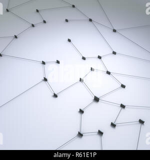 Concetto di connessione 3d rendering Foto Stock
