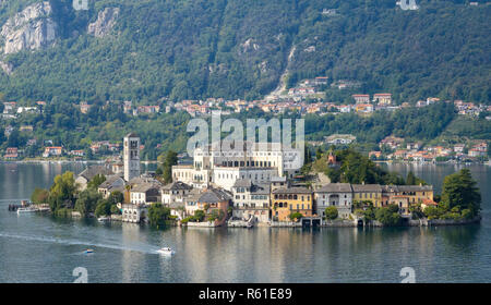 Orta San Giulio Isola Foto Stock