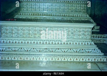 Taj Mahal settima meraviglia del mondo, Agra, Uttar Pradesh, India Foto Stock