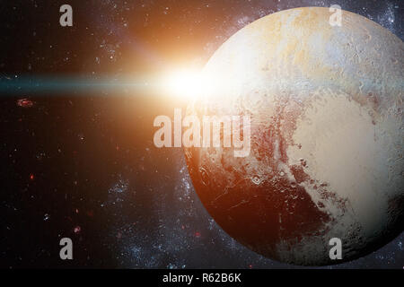 Sistema solare - Plutone. Si tratta di un dwarf planet nella fascia di Kuiper. Foto Stock