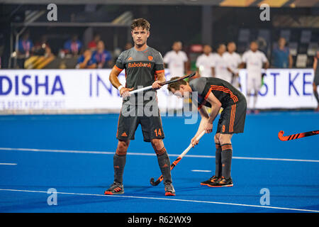 BHUBANESWAR, 01-12-2018, Odisha Hockey uomini di Coppa del Mondo di Bhubaneswar 2018. Luogo: Kalinga Stadium. Robbert Kemperman durante il gioco Paesi Bassi vs Malaysia. Foto Stock