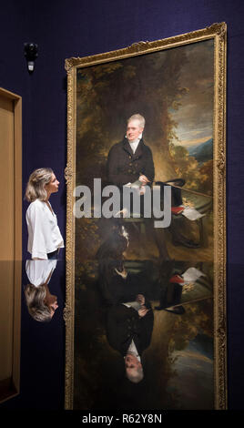 Bonhams, New Bond Street, Londra, Regno Unito. Il 3 dicembre 2018. Bonhams Antichi Maestri Anteprima immagine: Ritratto di Thomas Lowndes da Sir William Beechey, 1823, preventivo: £20,000-30,000. La vendita ha luogo il 5 dicembre 2018. Credito: Malcolm Park/Alamy Live News. Foto Stock