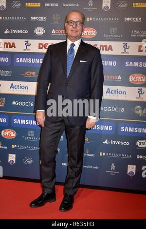 Milano, Italia. 03 Dic, 2018. Milano. Tappeto rosso del Gran GalÃ del Calcio 2018 nell'immagine: Credit: Indipendente Agenzia fotografica/Alamy Live News Foto Stock