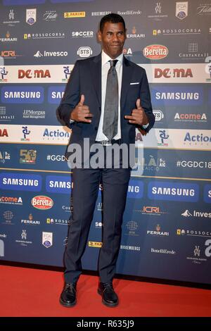 Milano, Italia. 03 Dic, 2018. Milano. Tappeto rosso del Gran GalÃ del Calcio 2018 nell'immagine: Aldair Credit: Indipendente Agenzia fotografica/Alamy Live News Foto Stock