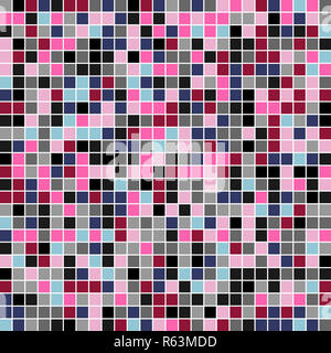 Square Mosaico Tavolozza dei colori . colore armonia combo Foto Stock