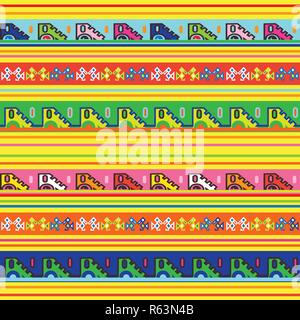 Messicano modello senza giunture. Illustrazione Vettoriale